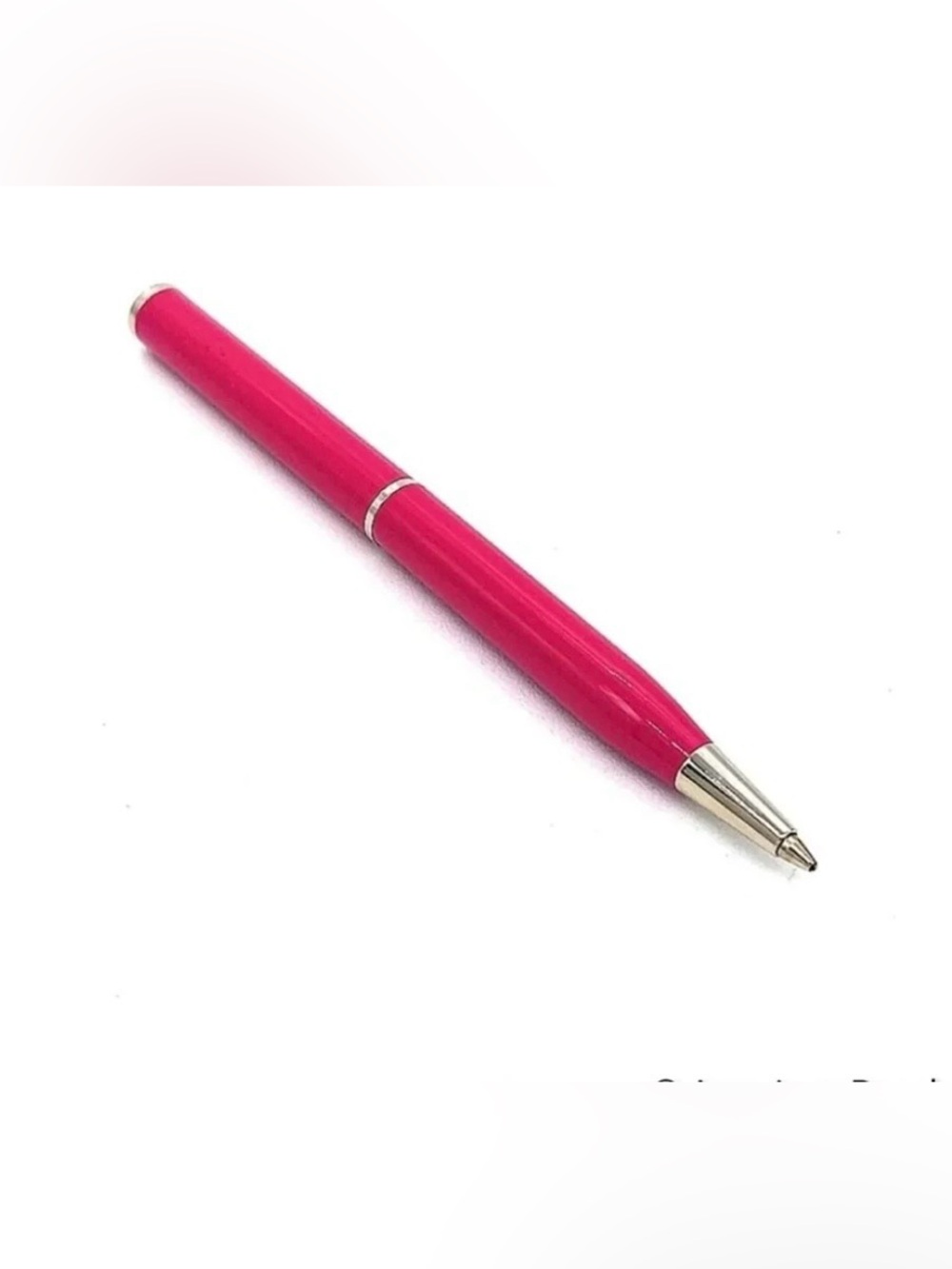 Coach Vintage Compact Wallet Pen - Pink with Silver Trim, Like New, Retail $50